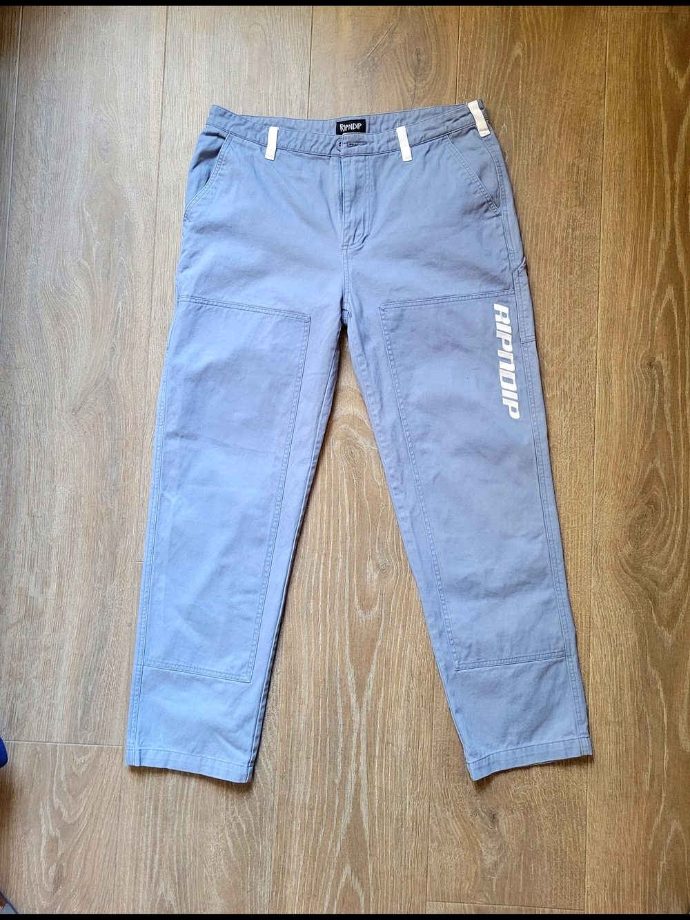 Ripndip Light Blue Logo Cargo Pants 30 X 36